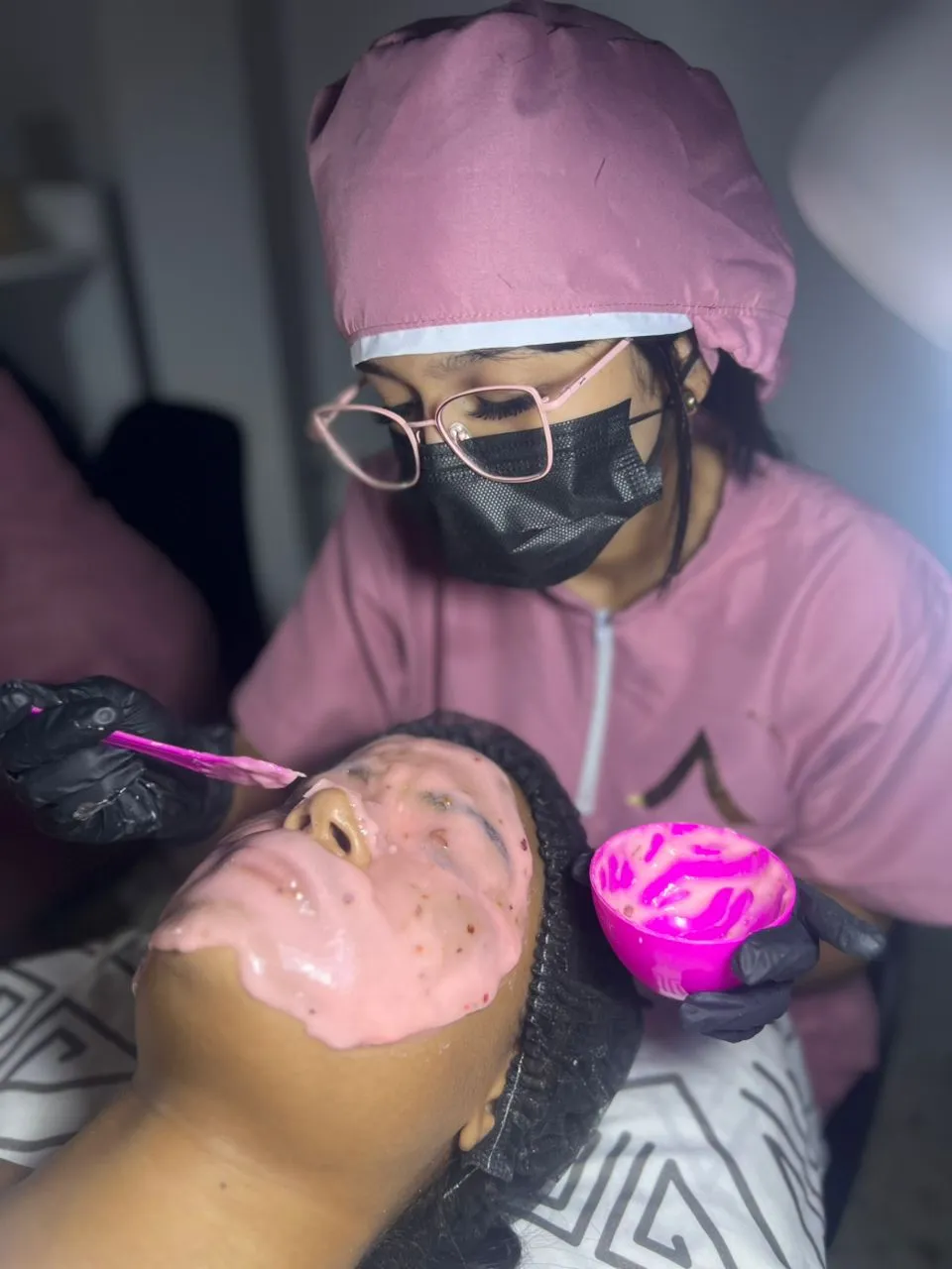 Aplicando Mascarilla